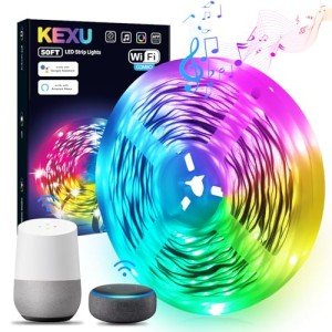 KEXU 50ft Smart WiFi LED Strip Lights with App