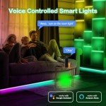 KEXU 50ft Smart WiFi LED Strip Lights with App
