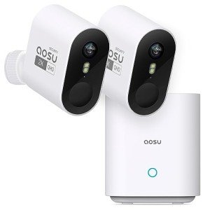 AOSU 2K HD Outdoor Security Camera with Night Vision