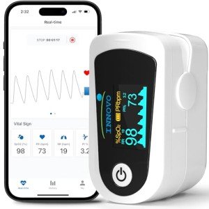 Innovo Bluetooth Fingertip Pulse Oximeter & App