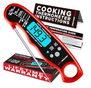 Alpha Grillers Instant Read Meat Thermometer for Cooking