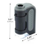 LED Pocket Microscope - 60x-120x Magnification