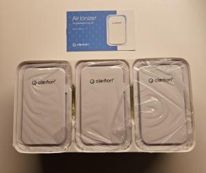Clarifion 3-Pack Air Ionizers for Home Use