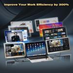 Teamgee 15.6” Portable Triple Laptop Monitor