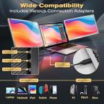 Teamgee 15.6” Portable Triple Laptop Monitor