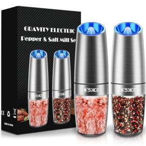 Gravity Electric Salt and Pepper Grinder Set