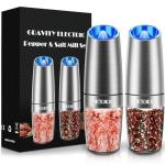 Gravity Electric Salt and Pepper Grinder Set