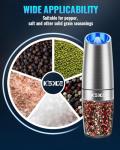 Gravity Electric Salt and Pepper Grinder Set