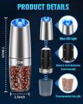 Gravity Electric Salt and Pepper Grinder Set