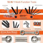 Portable Bicycle Repair Bag with Pump & Tools