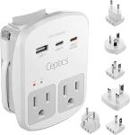 Universal Travel Adapter Kit with USB Ports