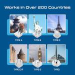 Universal Travel Adapter Kit with USB Ports