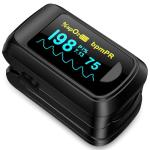 Fingertip Pulse Oximeter with OLED Screen and Lanyard