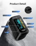 Fingertip Pulse Oximeter with OLED Screen and Lanyard