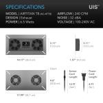 AC Infinity AIRTITAN T8 WiFi Crawlspace Ventilator Fan