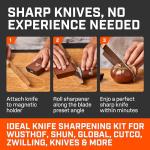 Easy Rolling Knife Sharpener for Kitchen Knives