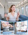 Gaiatop Mini Portable USB Rechargeable Handheld Fan