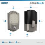 Schlage Encode Smart Wi-Fi Deadbolt with Camelot Trim