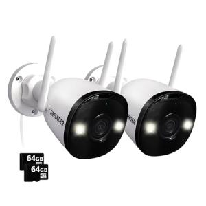 Defender AI 4K Outdoor Security Camera, 2 Pack