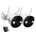 Defender AI 4K Outdoor Security Camera, 2 Pack