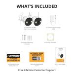 Defender AI 4K Outdoor Security Camera, 2 Pack