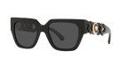 Versace Black Frame Sunglasses with Dark Grey Lenses