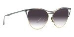 Dita Revoir Gray Gold Cat-Eye Sunglasses for Women