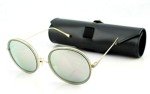 Dita Freebird Gray Oval Sunglasses for Women