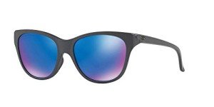 Oakley Women's Cateye Polarized Sunglasses - Steel/Sapphire