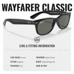 Ray-Ban RB2132 New Wayfarer Polarized Sunglasses Bundle