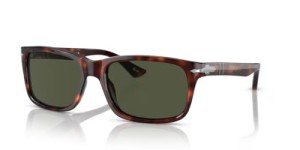 Persol PO3048S Havana/Green Rectangular Sunglasses Bundle