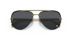 Versace Gold Sunglasses with Dark Grey Lenses