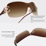 VANLINKER Trendy Y2K Wrap Around Sunglasses