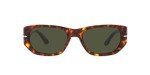 Persol PO3307S Havana/Green Rectangular Sunglasses
