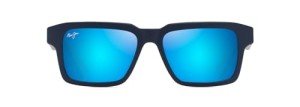 Maui Jim Kahiko Polarized Rectangle Sunglasses - Matte Blue