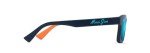 Maui Jim Kahiko Polarized Rectangle Sunglasses - Matte Blue