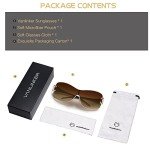 VANLINKER Trendy Y2K Wrap Around Sunglasses