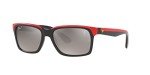 Ray-Ban Scuderia Ferrari Rectangular Sunglasses - Black/Red