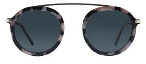 Peepers Women's Round Polarized Sunglasses - Black Marble