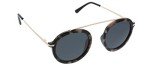Peepers Women's Round Polarized Sunglasses - Black Marble