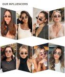 SOJOS Retro Y2K Narrow Rectangle Sunglasses
