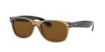 Ray-Ban New Wayfarer Polarized Sunglasses, Honey Brown