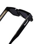 Trendy Retro Rectangle UV Protection Sunglasses (Black)