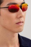 Maui Jim Hookipa Polarized Rimless Sunglasses - Black