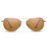 Suncloud Patrol Polarized Sunglasses in Gold/Brown