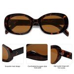 Retro Oval Polarized Sunglasses for Trendy Style