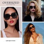 Trendy Women’s Polarized Oversized Sunglasses - UV400