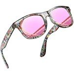 Trendy Polarized Floral Square Sunglasses for All