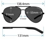 Tifosi Shwae Satin Black Aviator Sunglasses