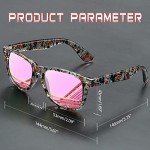 Trendy Polarized Floral Square Sunglasses for All